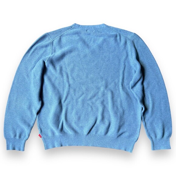 Lot of 3 Men's L Sweaters Stafford, Tommy Hilfiger, Izod Blue & Gray V-Neck Crew - Picture 15 of 16